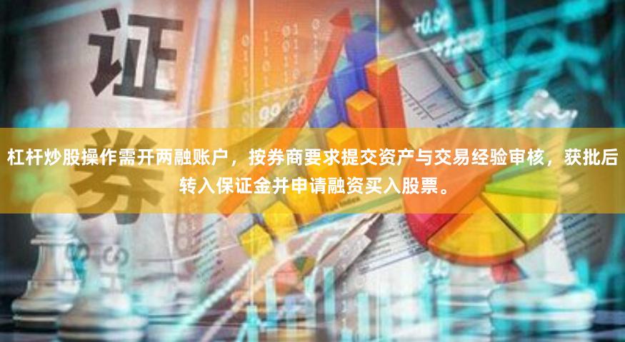 杠杆炒股操作需开两融账户，按券商要求提交资产与交易经验审核，获批后转入保证金并申请融资买入股票。